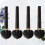 8St Cello Stem Knoppen Set Zwarte Ebony Afwerking 10