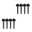 8St Cello Stem Knoppen Set Zwarte Ebony Afwerking 4