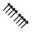 8St Cello Stem Knoppen Set Zwarte Ebony Afwerking 5