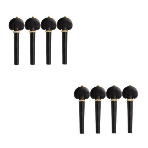 8St Cello Stem Knoppen Set Zwarte Ebony Afwerking 2