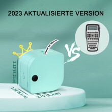 Labelprinter voor thuis en op kantoor, thermische transferlabels, inktloos printen met draagbare Bluetooth-labelprinter, meerdere sjablonen,