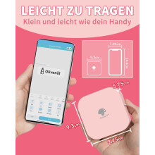 Labelprinter met Bluetooth-functionaliteit, geïnspireerd op bloemblaadjes, aanpasbare sjablonen, inktloos printen, thermische printkop, draagbaar