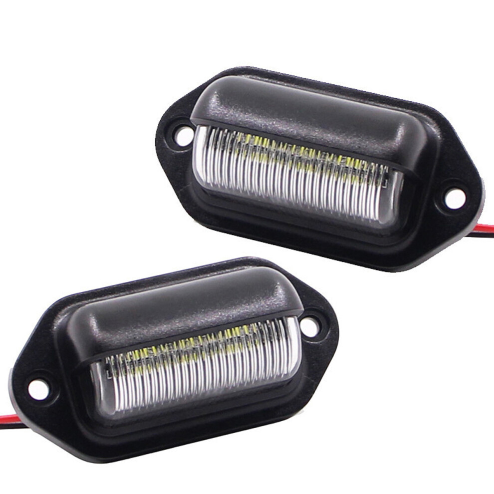 Waterproof License Plate Smd Lamp Tail 12V-24V Dc Easy Installation Long Lifespan Abs Shell Pc Lens, Wide Application For Cars Trucks Light 9173940243170