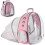 Ventilate Design Backpack, Adjustable Carrying Handle Durable Frame Panoramic View Transparent Space Capsule For Small Animals, Ergonomic Shoulder 1