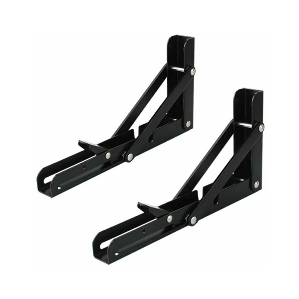Collapsible Shelf Bracket, Space-Saving Design For Wall Mounted Folding Shelf Brackets, Quick-Release Hinge Ensures Easy Operation And Storage 9173940242791