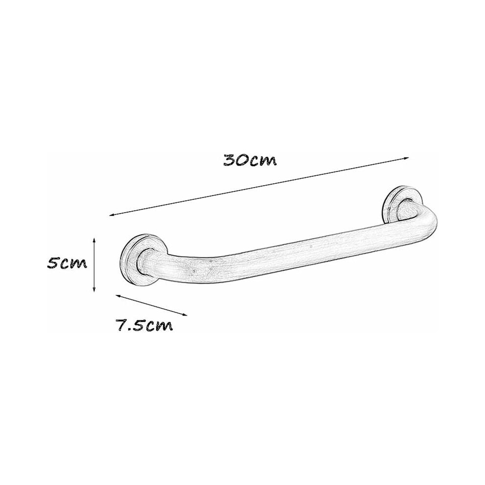 Heavy-Duty Grab Bars, Antique Brass Finish Bathroom Bathtub Handrail, Safe Support For Elderly, Disabled Or Injured, Non-Slip Grip Shower Handle With