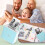 Portable Phone Printer with Customized Label Maker Function, Bluetooth Thermal Printer for Inkless Printing, Mini Mobile Printer with Clear and 4