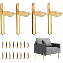 Unleash Your Furniture's Potential, 21cm Metal Furniture Leg With Gold Finish, Cabinet Feet Reinvented, Corrosion Resistant, Durable, DIY Sofa Feet