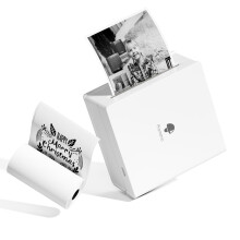 Portable Bluetooth Thermal Printer, Mini Pocket Printer for Phone, Inkless Note Sticker Printer with Customized Templates