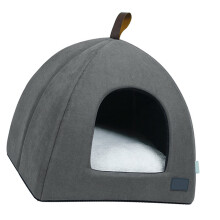 Atmungsaktives, faltbares Haustierhaus-Zelt für Katzen & Hunde, Blau, groß