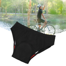 Slip underwear da uomo a triangolo per ciclismo, traspirante, asciugatura rapida, nero, misura L