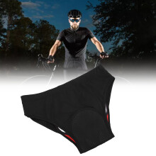 Boxer da Uomo Traspirante con Imbottiture in Silicone, Triangolare, Taglia XXL, Nero