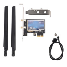 Placă de rețea WiFi6, bandă duală Gigabit, viteză OFDMA Bluetooth 5.2MU-MIMO, adaptor wireless cu randament ridicat, durată extinsă de viață