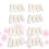 64Stk Weißer Make-Up Nail Art Maniküre Tool 10