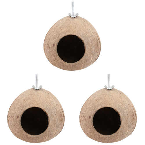 3Stk Kokos Für Kleine Ziervögel Schutz 2