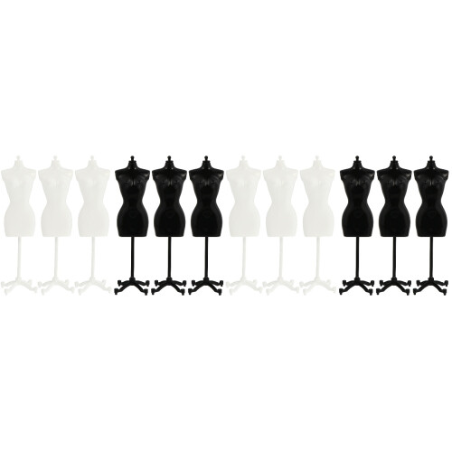 12Stk Mini Mannequin Model Für Puppenkleider Display 2