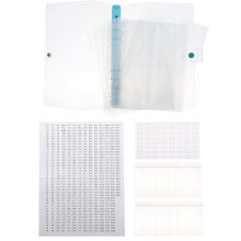 3Sets Blaue Diamant Lagerbuch Mit Transparenten Taschen Für Basteln