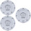 3Stk Kraftstoffdeckel Aluminium Mit Schlüssel Schutz Silber 9