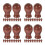 72Stk Holzblindzugknöpfe Für Vorhänge Robuster Einsatz 10