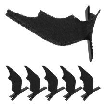 12Stk Schwarze Halloween Haarspangen Teufelsflügel Party Accessoires