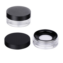 6Stk Leer Puderbox Schwarz Ideal Zum Aufbewahren Von Make-Up Pulver