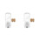 2St Handmatige Auto Schakelpook Knop, Witte Kristal Design 5