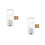 2St Handmatige Auto Schakelpook Knop, Witte Kristal Design 8