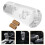 2St Handmatige Auto Schakelpook Knop, Witte Kristal Design 11