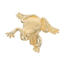 5Stk Vintage Messing Türgriffe Frosch Form Handgravur Gold Für Möbel