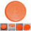 5Stk Kunststoffsitz Barstuhl Sitzteil Orange Robust 10