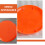 5Stk Kunststoffsitz Barstuhl Sitzteil Orange Robust 6