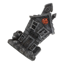 4Stk Schwarze Resin Halloween Miniaturfiguren Kreative Hausornamente
