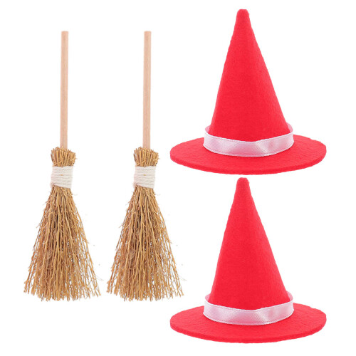 8Sets Mini Heksenhoed En Huisdecoratie 2