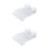 2St Transparant Turtle Basking Platform Met Zuignappen, Wit En 5