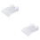 2St Transparant Turtle Basking Platform Met Zuignappen, Wit En 6