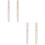4Stk Lip Gloss Set, Robustes Material, Tragbar Für Unterwegs 6