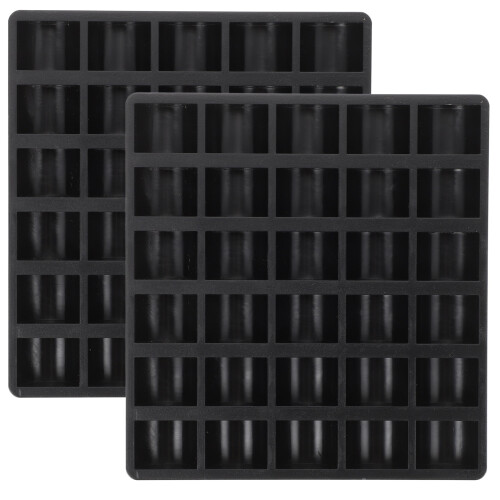 8Stk Kompakte Münzbox Schwarz Münzbehälter Mit Trennfächern 2