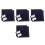 4Sets Handmade Blue Sashiko Coaster Kit DIY Traditional Sewing Set 3