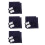 4Sets Handmade Blue Sashiko Coaster Kit DIY Traditional Sewing Set 2