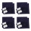 4Sets Handmade Blue Sashiko Coaster Kit DIY Traditional Sewing Set 5