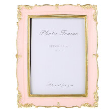 2Stk Retro Resin Bilderrahmen Rosa Robust Für Und