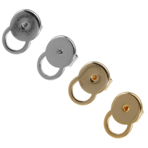 16Pcs Durable Metal Earring Backs for Droopy Ears Secure Stud Earrings