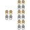 16Pcs Durable Metal Earring Backs for Droopy Ears Secure Stud Earrings 8