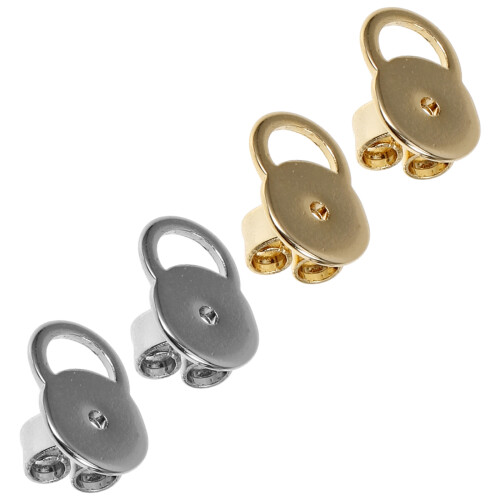 16Pcs Durable Metal Earring Backs for Droopy Ears Secure Stud Earrings 1
