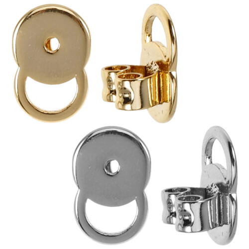 16Pcs Durable Metal Earring Backs for Droopy Ears Secure Stud Earrings 2