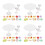 4Sets Mini Poppenhuis Eettafel Accessoires Duurzaam Acryl Plastic Mix 4
