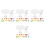 4Sets Mini Poppenhuis Eettafel Accessoires Duurzaam Acryl Plastic Mix 9