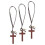 3St Auto Spiegelhanger Kruis Bruin Religieuze Decoratie 9