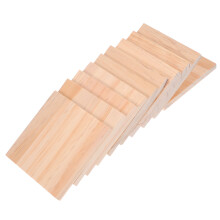 20Stk Blanko Holzrahmen Quadrate Beige Holz Für Holzbrand Und Basteln