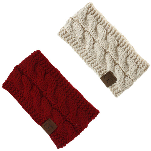 4Pcs Headband Ear Warmer Winter Wrap Knitting Ear Muffs
